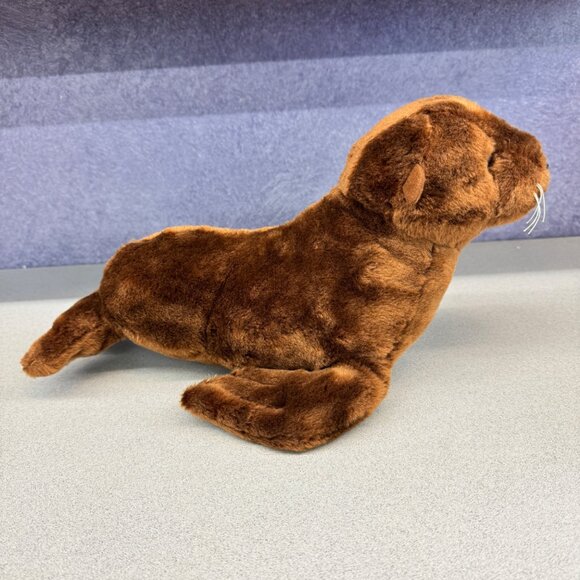 Aurora World Destination Nation Plush Seal Brown Soft Cuddly Stuffed Animal 2019 - Picture 3 of 9